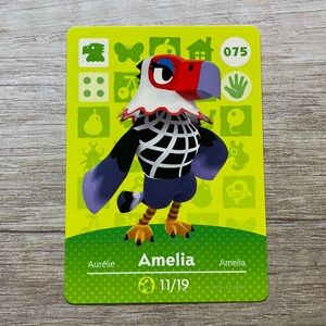 Genuine Animal Crossing Amiibo Card Amelia